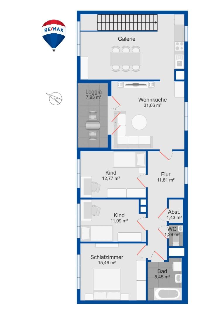 Grundrissplan OG