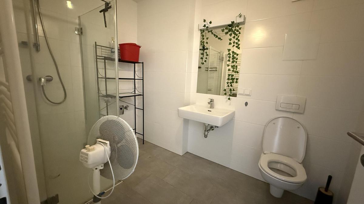 Bad mit Dusche und WC
