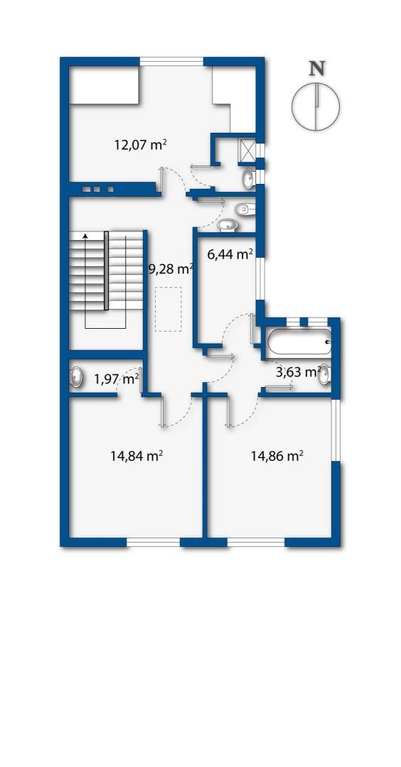 Plan Obergeschoß Langenzersdorf