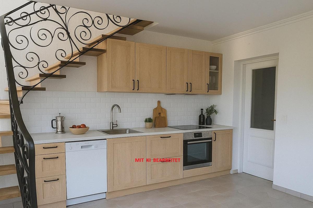 Flur/ Gartenküche KI bearbeitet