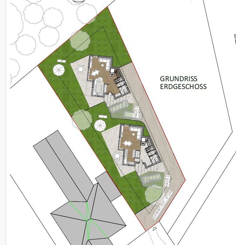 Grundriss EG 2 Häuser