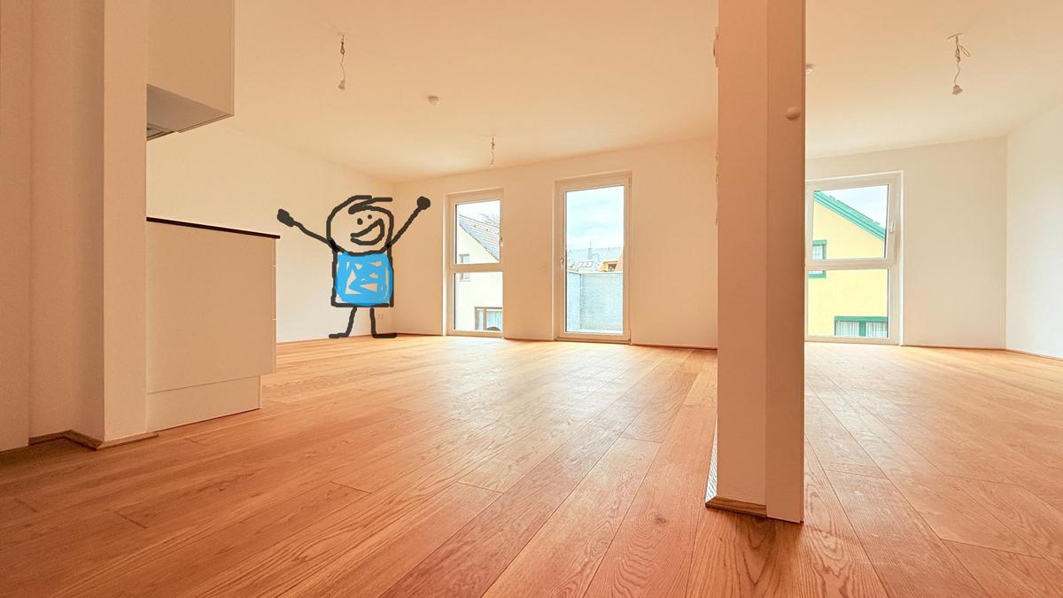 Einblicke in den Wohnraum und Schlafzimmer