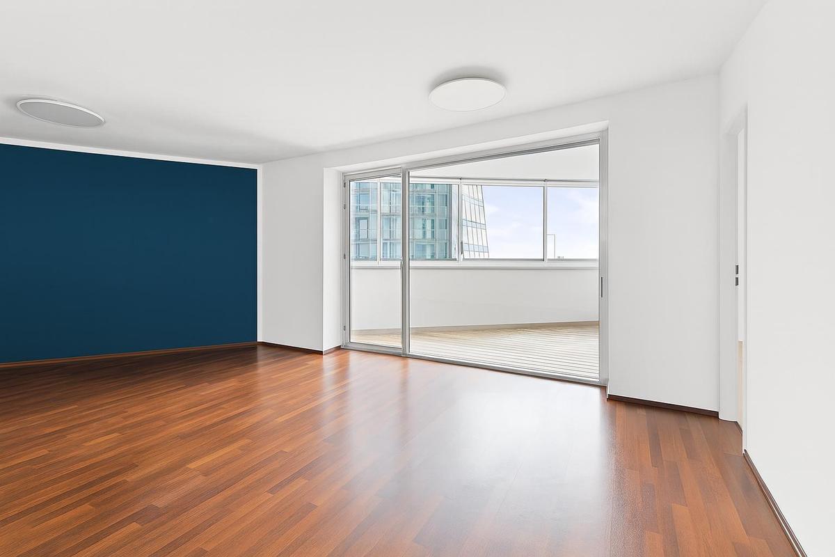 Wohnzimmer - Blick zur Loggia