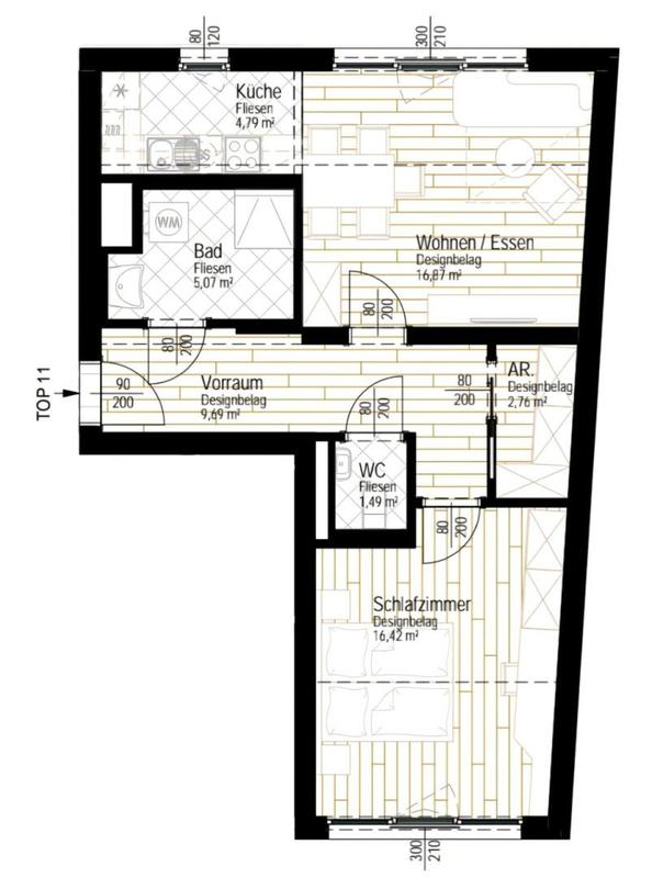 06. Mietwohnung 1110 Wien - Grundriss