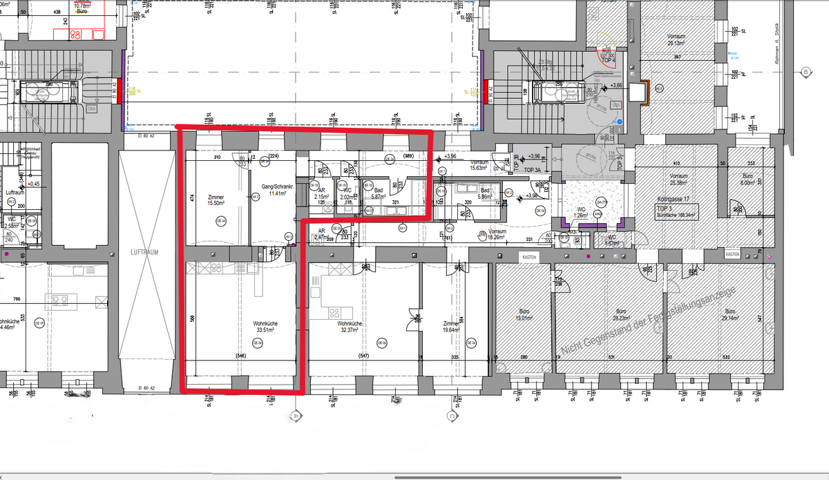 09. Eigentumswohnung 1090 Wien - Grundriss