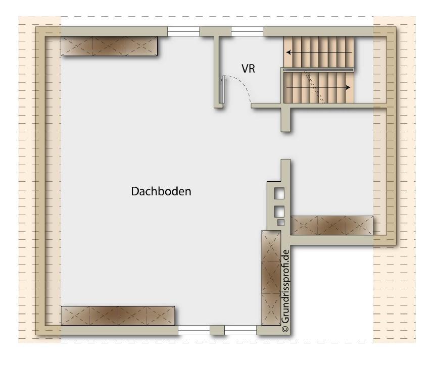 Grundriss DG digital möbliert