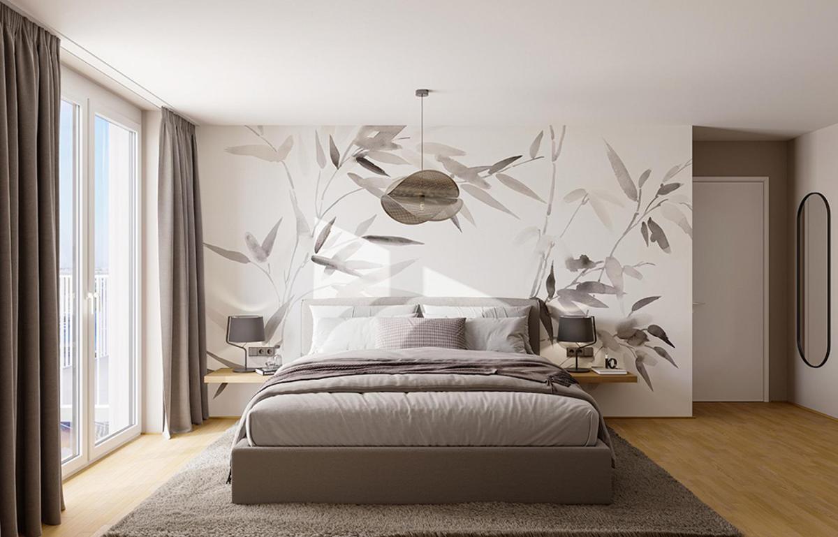 Schlafzimmer| ETW 1220 Wien KI bearbeitet