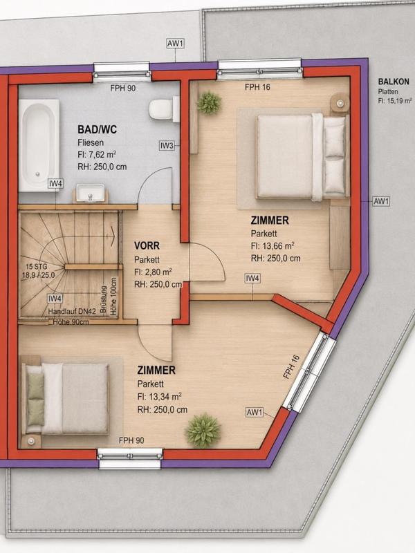 Grundrissplan