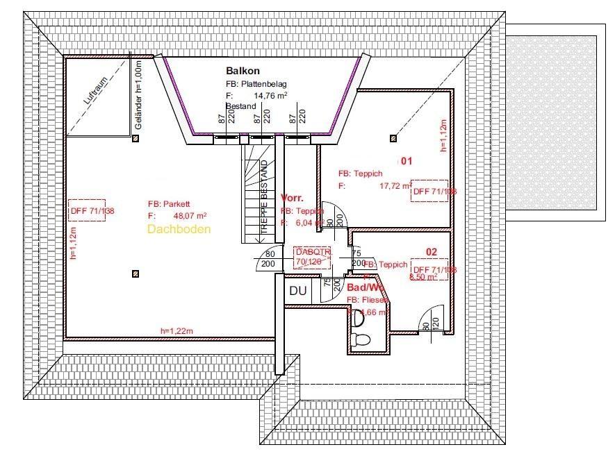 Plan Dachgeschoß