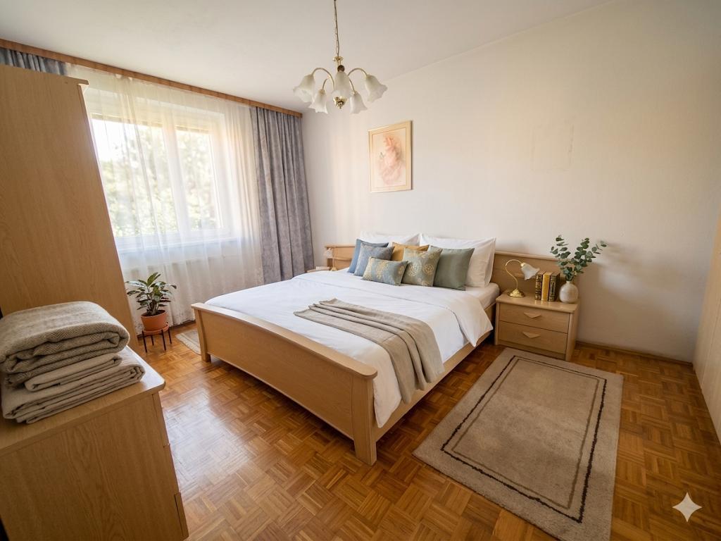 Schlafzimmer mit KI bearbeitet