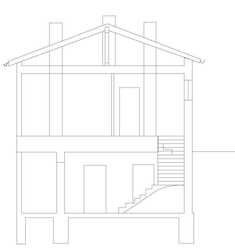 Grundrissplan Vorderansicht