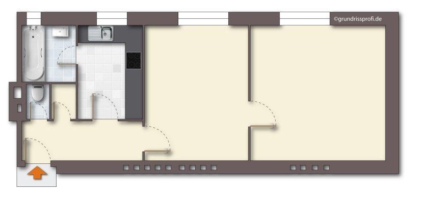11 Grundrissplan Digital unmöbeliert