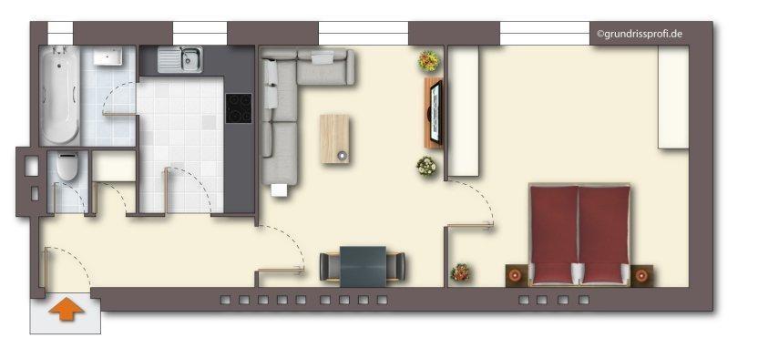 12 Grundrissplan Digital möbeliert