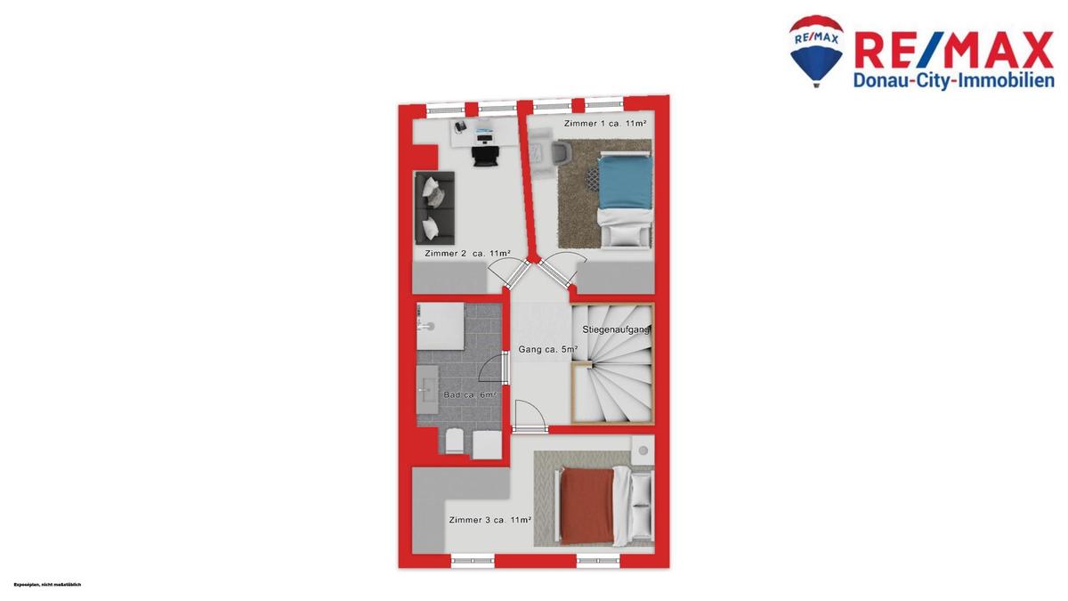 Plan Obergeschoss