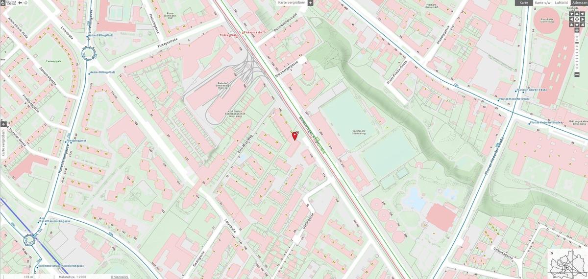 Lageplan Öffis