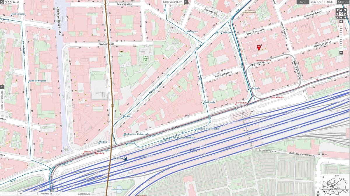 Lageplan Öffis