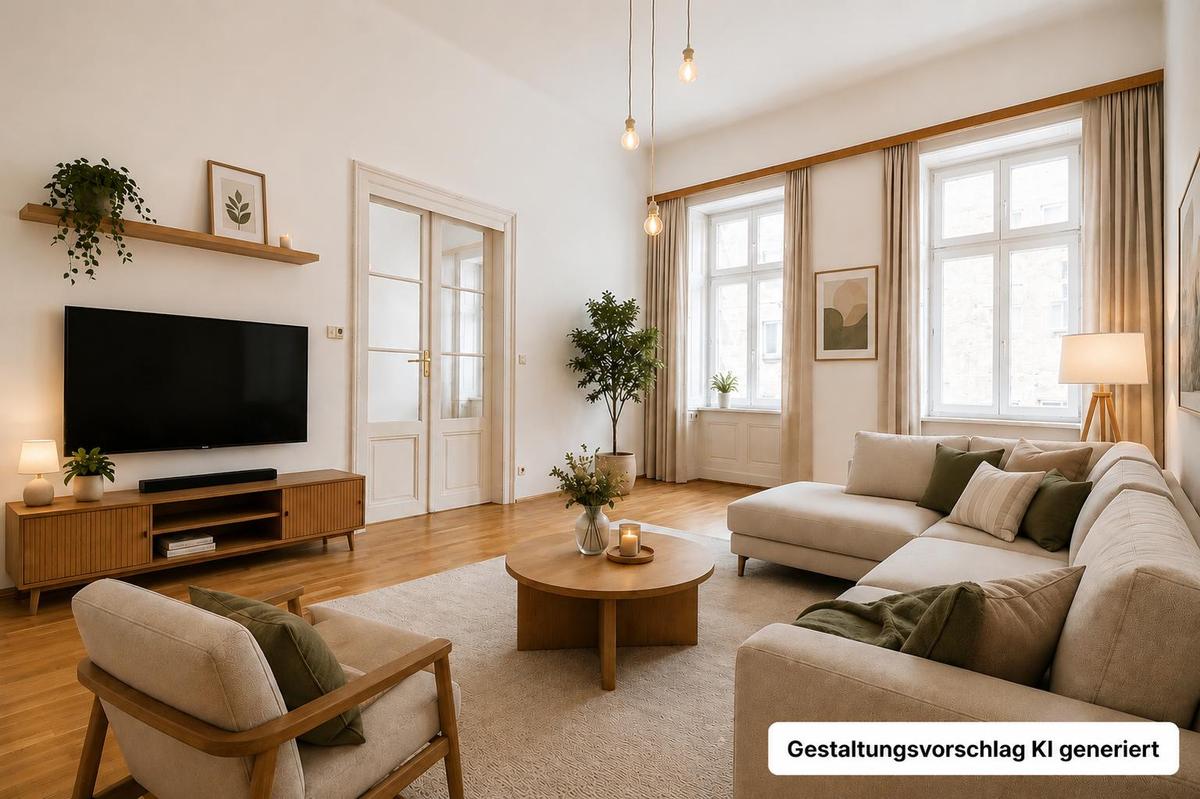 Bild 7, Zimmer 1, Einrichtungsvorschlag
