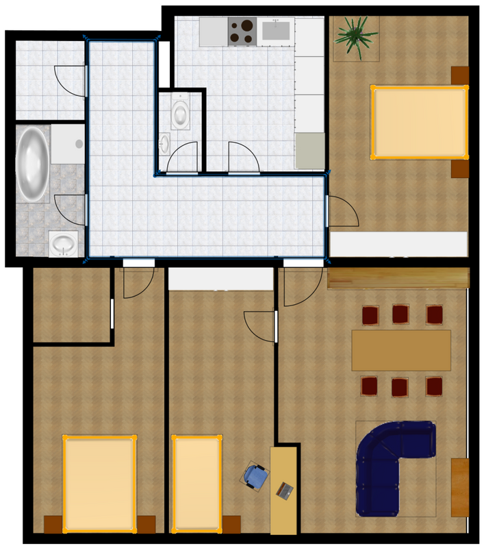 Skizze_4 Zimmer_Variante 2