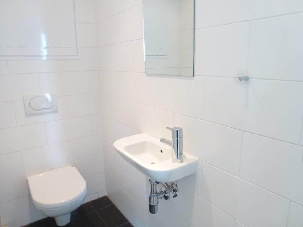 modernes WC mit Waschbecken