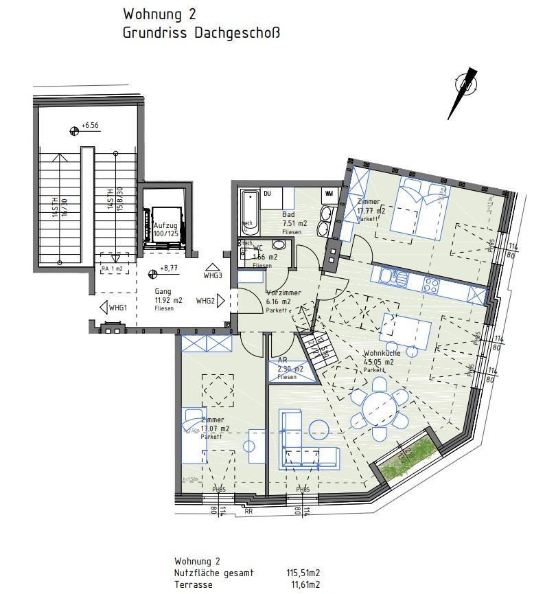 Grundriss 2 DG