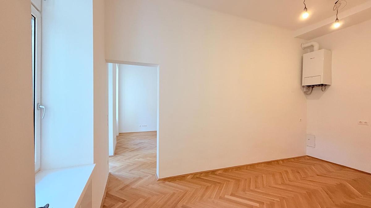 Blick zur großen Wohnküche