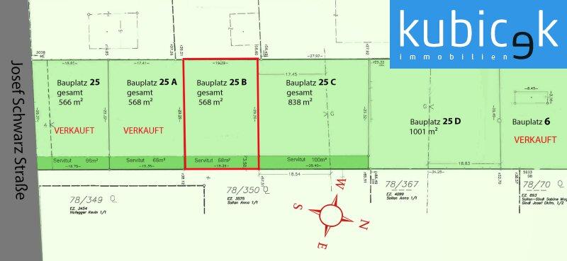 Plan Bauplatz 25 B