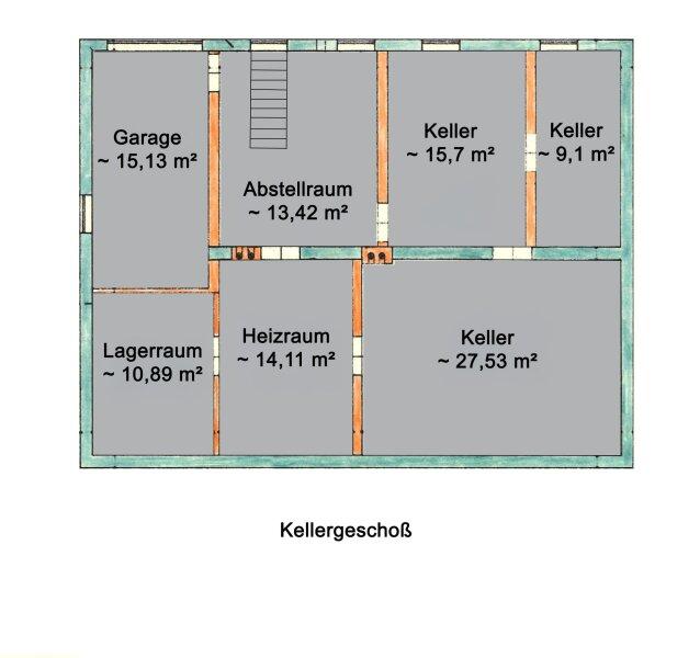 Kellergeschoß Skizze