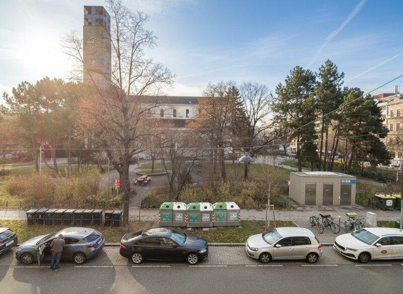 Ausblick auf den Park