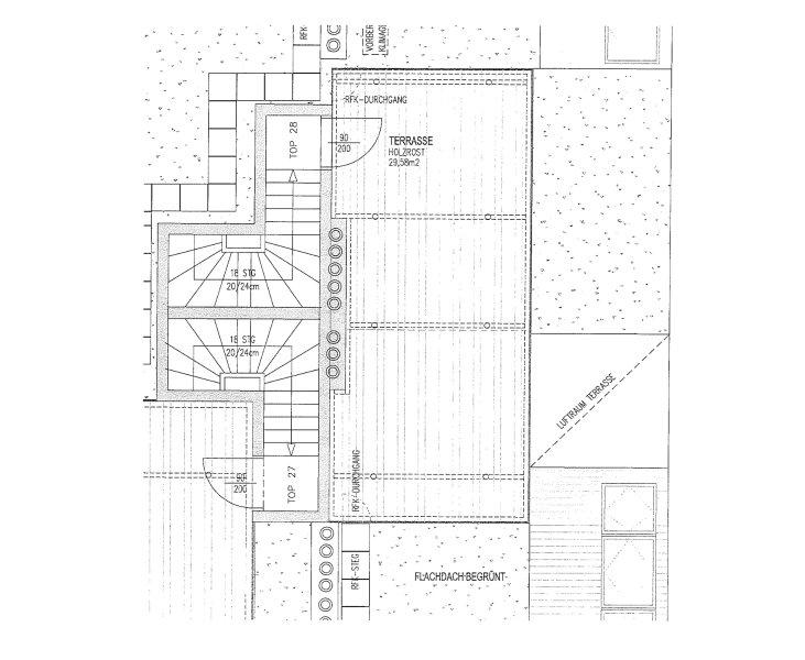 Grundriss Dachterrasse