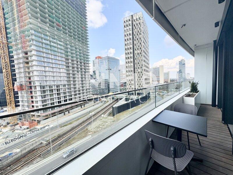 Balkon Richtung Uno-City