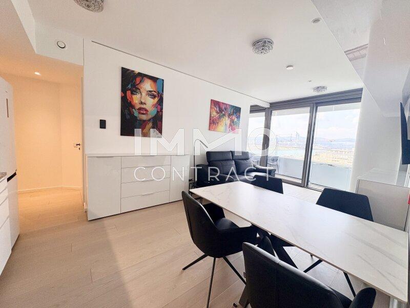 Attraktiv gestalteter Essplatz