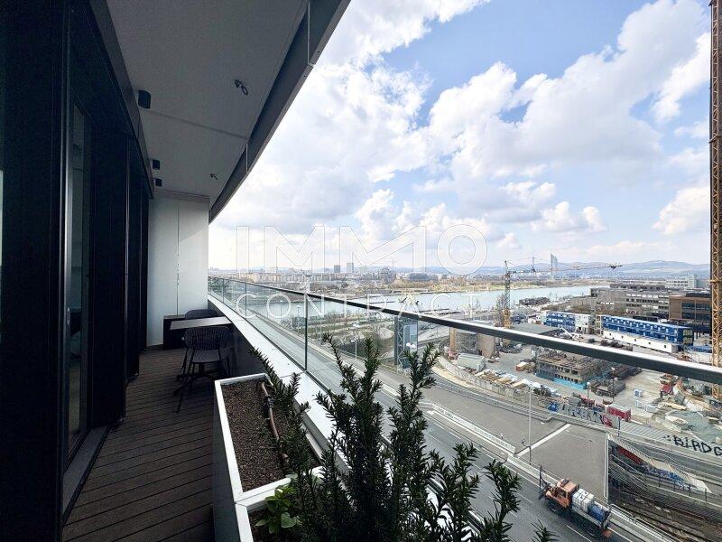 Balkon Richtung Neue Donau