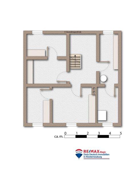 Grundriss Kellergeschoss möbliert