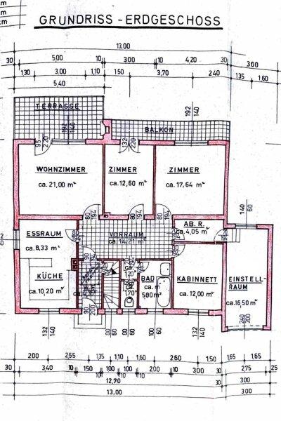 Grundriss Skizze Erdgeschoß