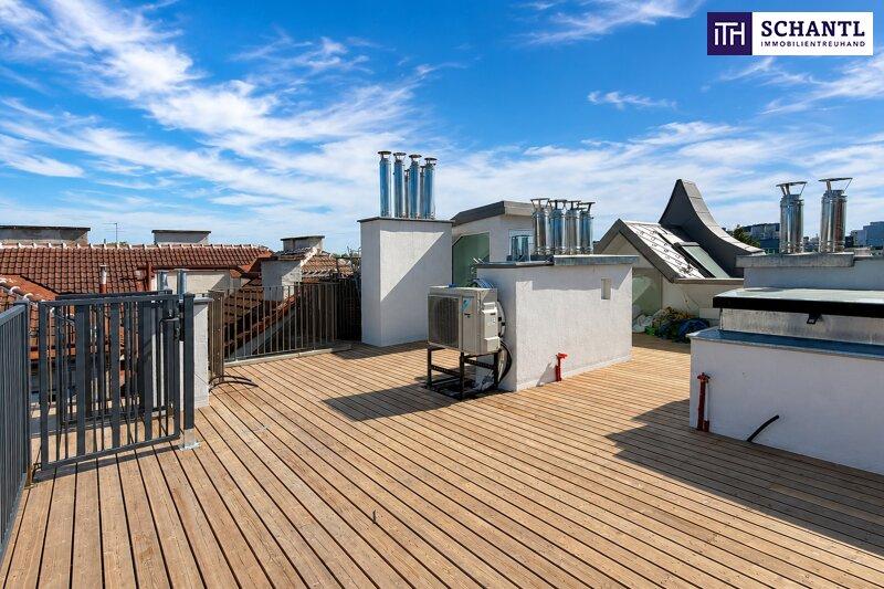 Sonnige Dachterrasse