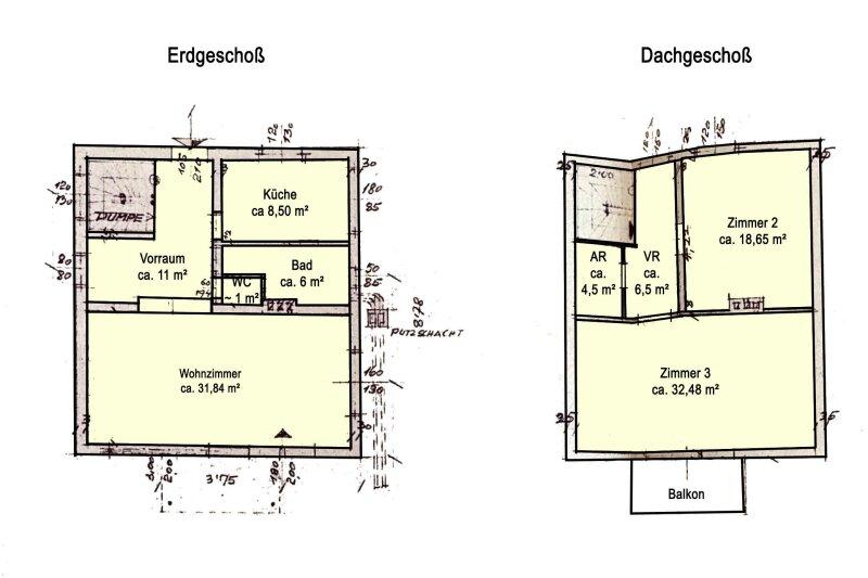 Grundriss Skizze