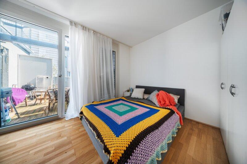 Schlafzimmer mit Balkon