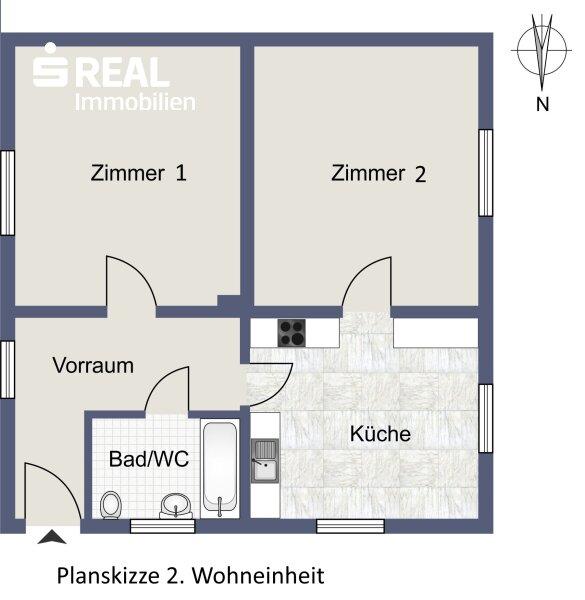 Planskizze 2. Wohneinheit