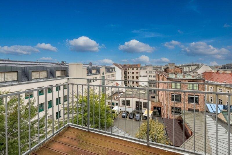 Ausblick vom Balkon
