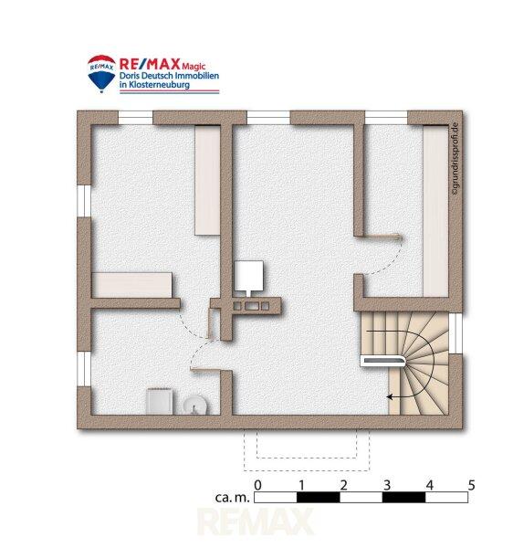 Grundriss Kellergeschoss möbliert