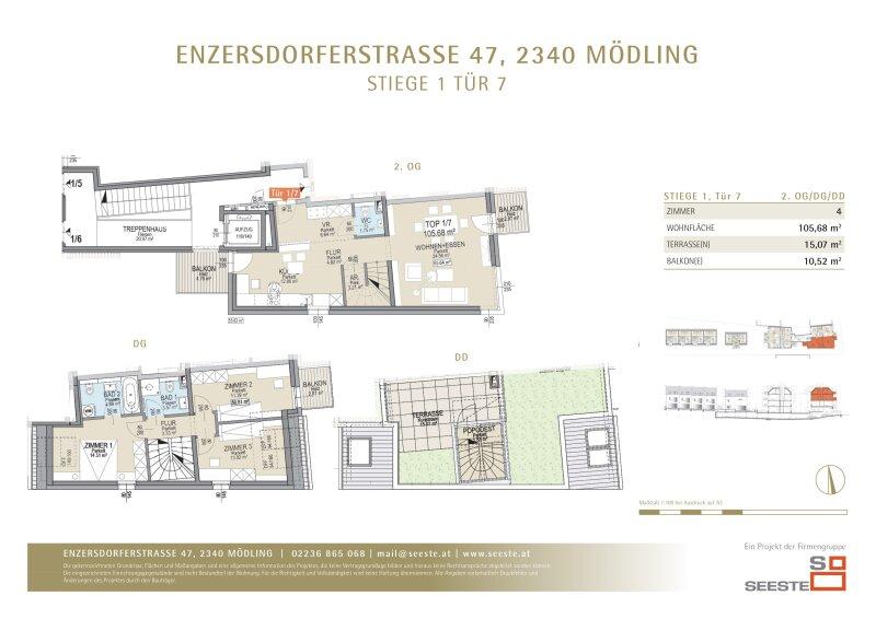 Wohnungsgrundriss Tür 1/7