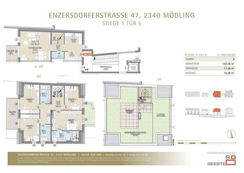 Wohnungsgrundriss Tür 1/5