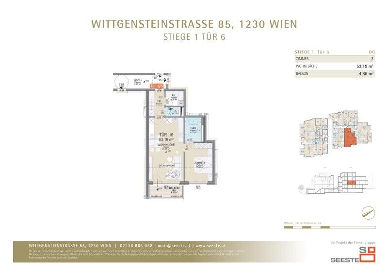 Grundriss Tür 1/6