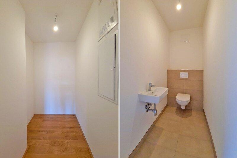 Abstellraum und WC