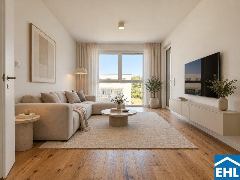 Wohnzimmer gestaged
