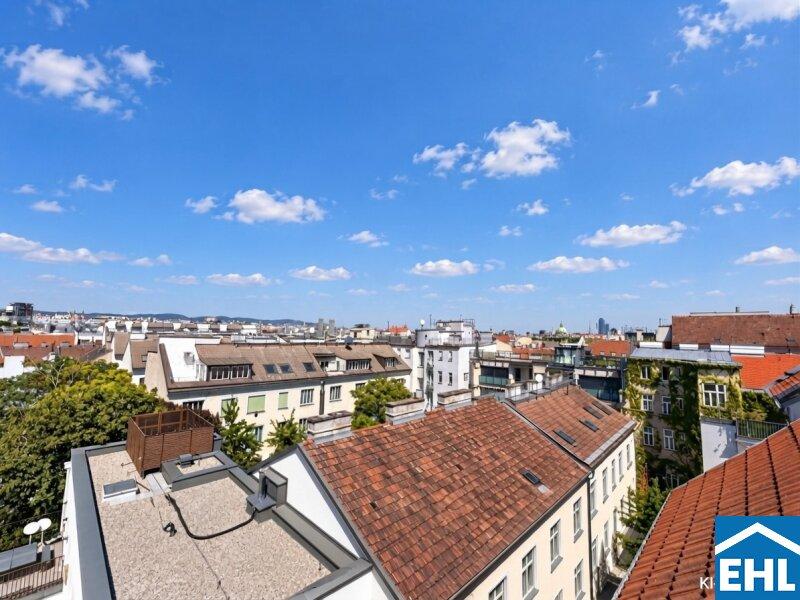 Blick über Dächer