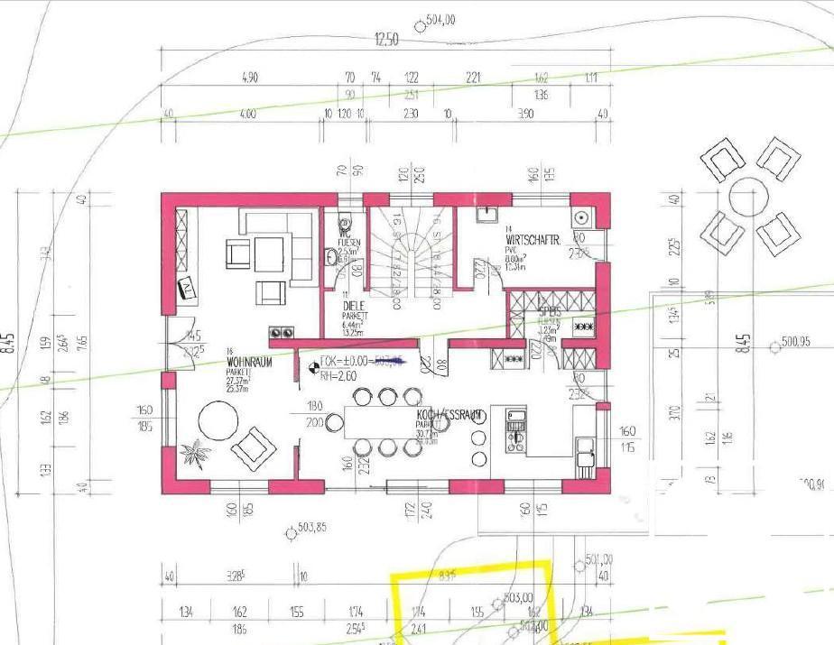 Grundrissplan Erdgeschoss