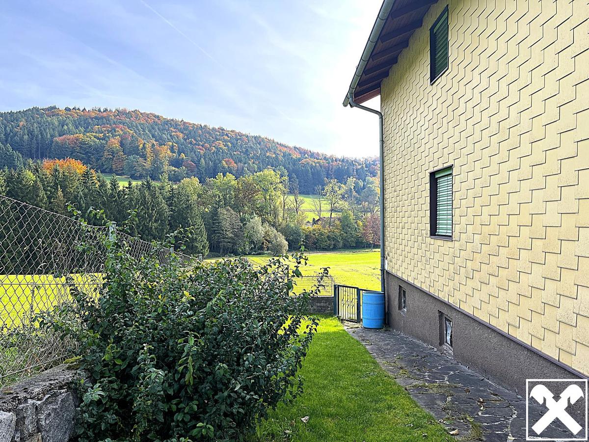 Ausblick links vom Haus