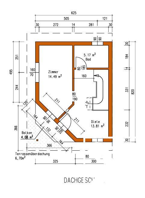 Grundriss Dachgeschoss
