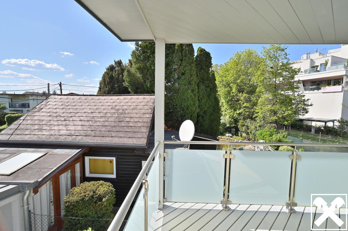 Ausblick Balkon Osten